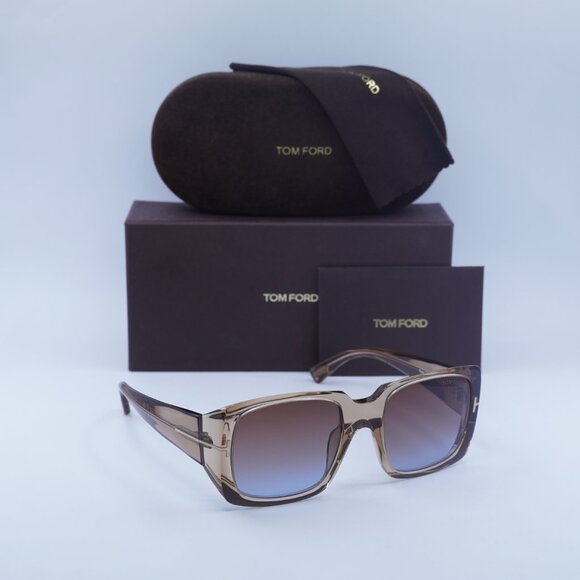 Tom Ford Ryder-02 FT1035 45F Square Sunglasses – Light Brown/Brown main image 9